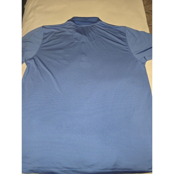 Dallas Cowboys Authentic Men’s Polo Shirt L Blue Pinstripe Embroidered Star NFL - Picture 9 of 10